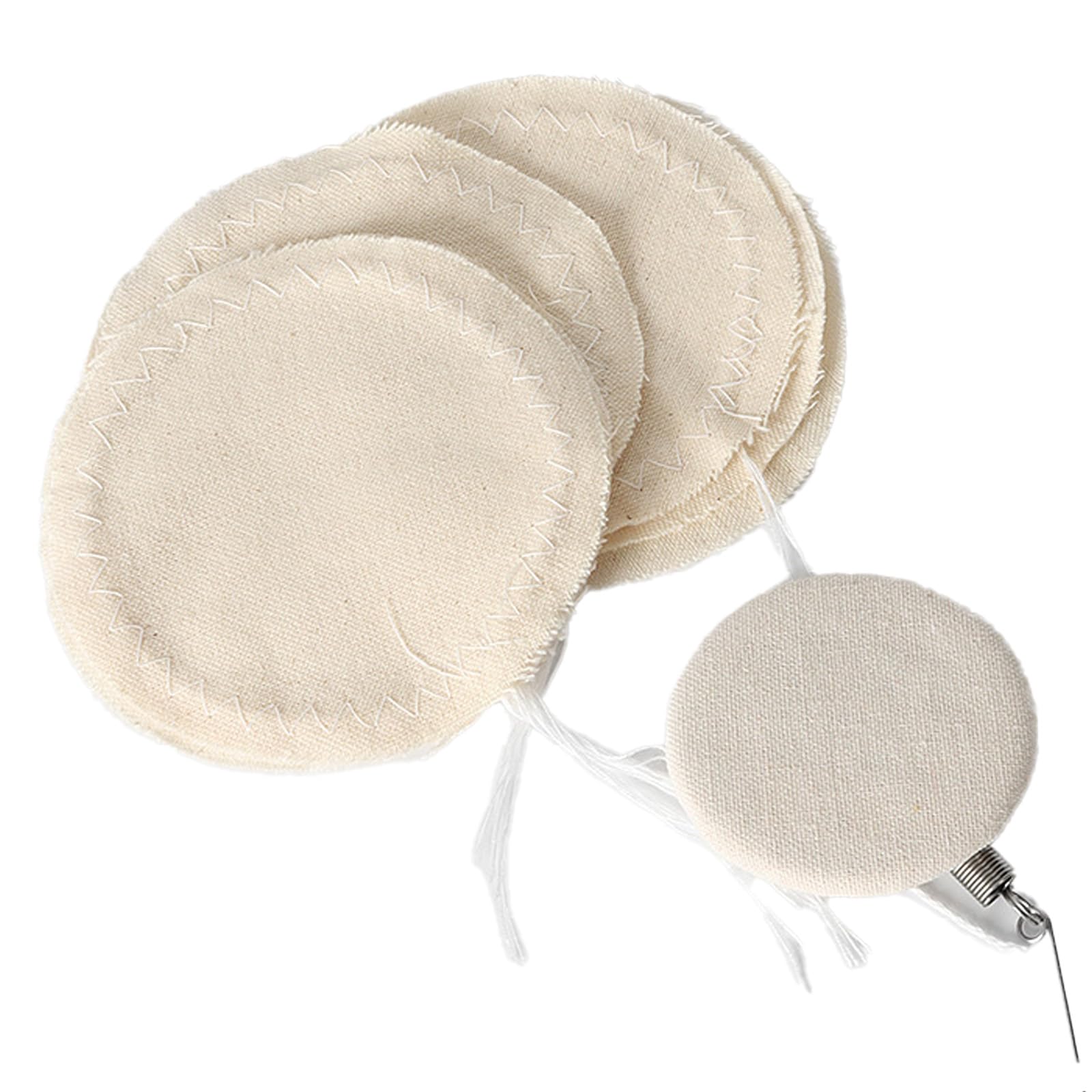 KUKUMAJI 20 Pcs Coffee Siphon Cloth Filter,Coffee Syphon Cloth Replacement Filter for Balance Syphon Maker, Vacuum Pot Filters (Beige)