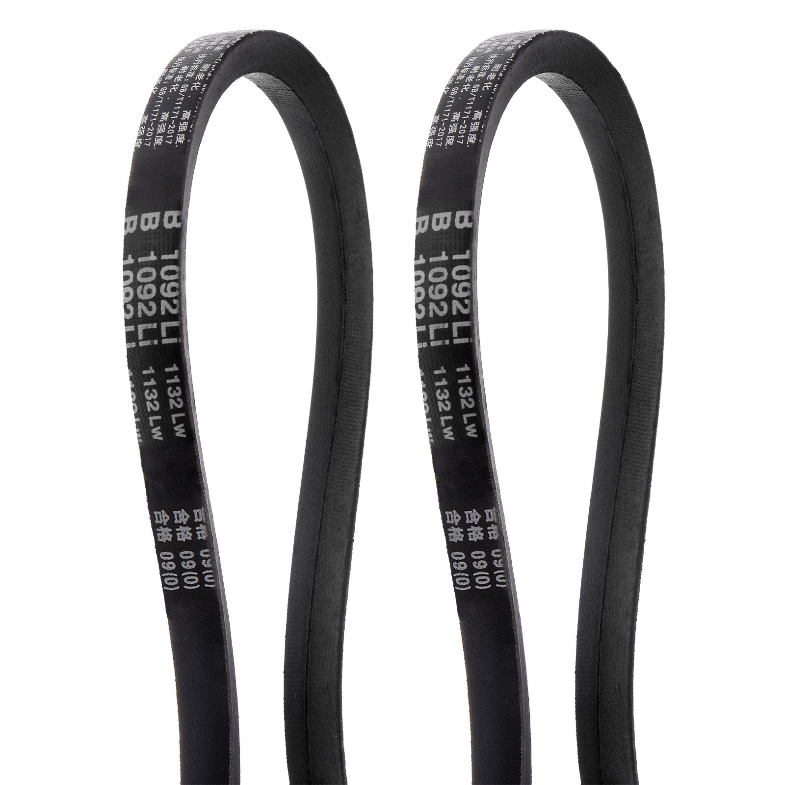 HARFINGTON 2pcs B-991 V-Belts Drive Belt 991mm(39") Inner Girth 17mm Top Width B Section Rubber for Power Transmission — Amazon image 11