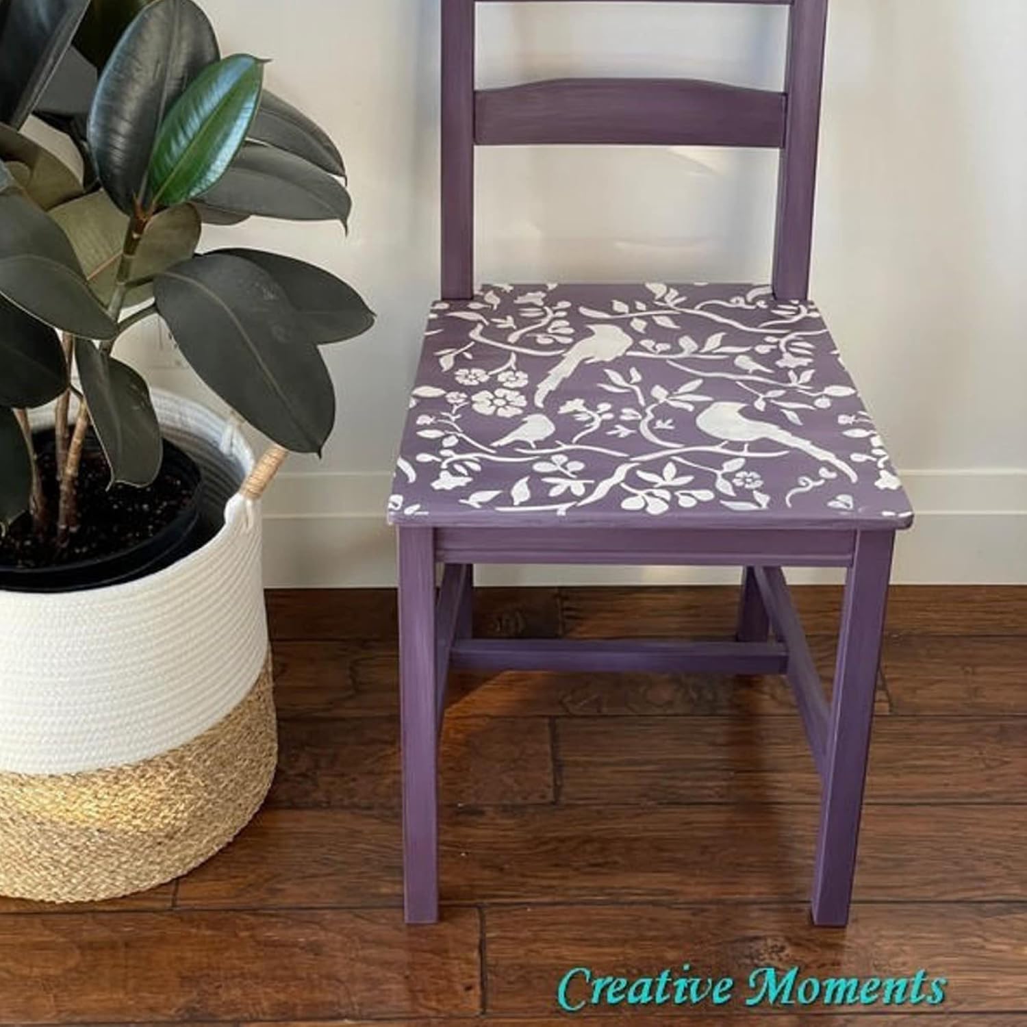 Dixie Belle Terra Clay Paint - Elderberry (16oz) - Deep Purple Water-Based Terra Artisan Clay Paint for DIY - Wood, Canvas, Tile, Fabric, Home