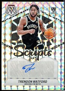 Trendon Watford Card 2023-24 Panini Mosaic Scripts Autograph #3