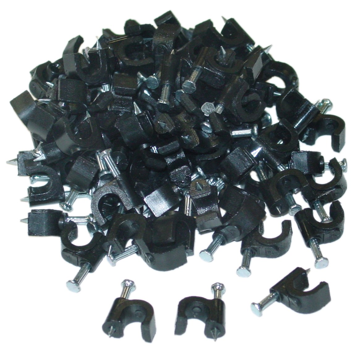 RG6 Coaxial Cable Clips, Electrical Wire Cable Clips (100