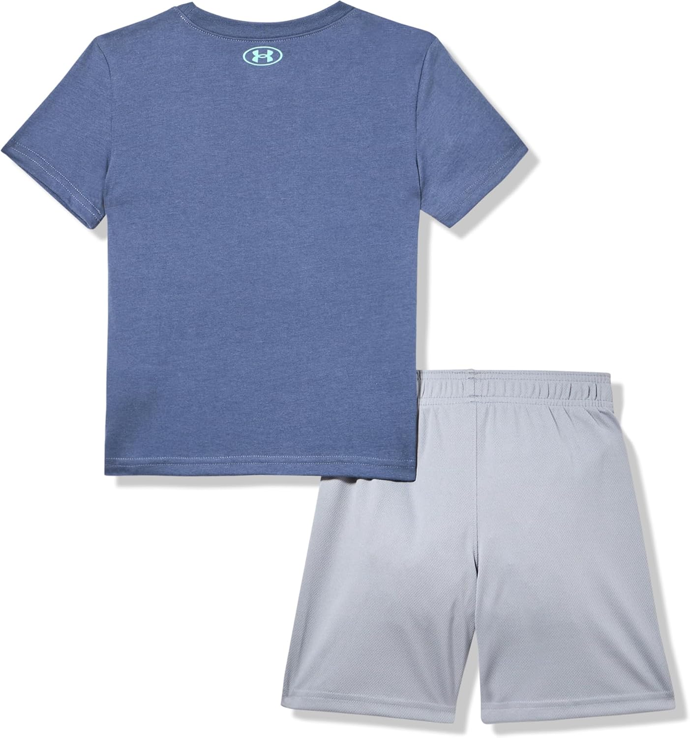 Under Armour Boys' 2-Piece Short Sleeve T-Shirt and Shorts Set, Outdoor Collection, Gray Summit SQ, 4T - Image 3