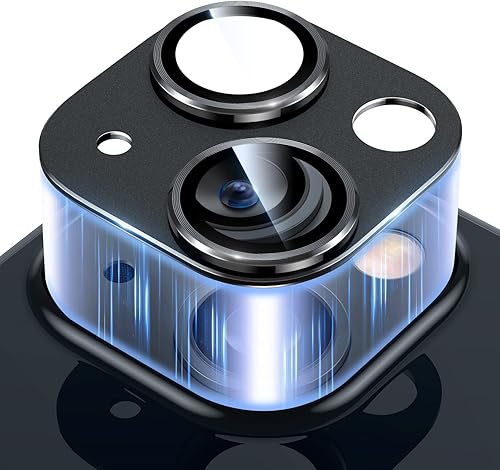 Miniatura 36 de Uyiton - Protector de lente de cámara de iPhone 15 Pro y 15 Pro Max, no se rompe fácil, fuerte absorción, compatible con fundas, cubierta de cámara