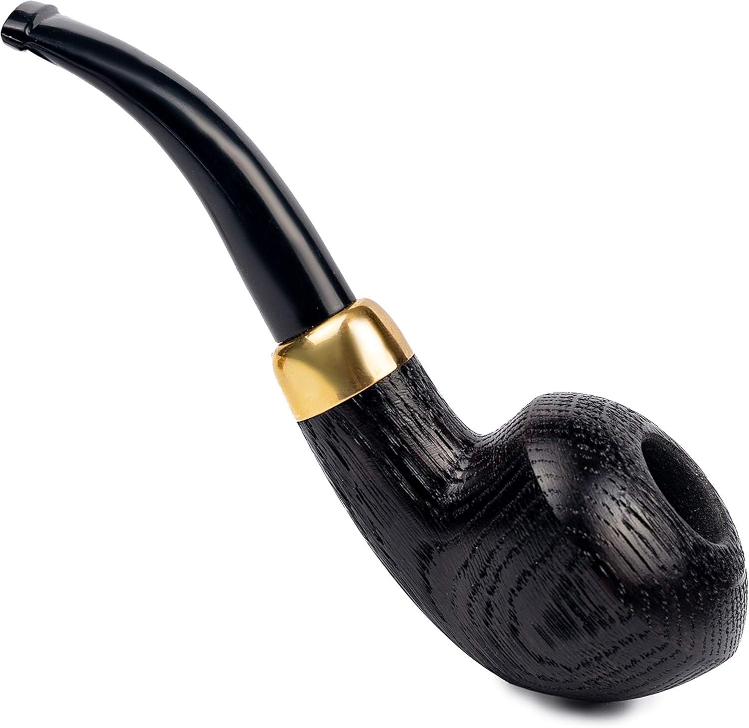 Dr. Watson - Tobacco Pipe, classic Ukulele shape, Fits 9mm filter, Comes with Pouch, Boxed (Rusticated)