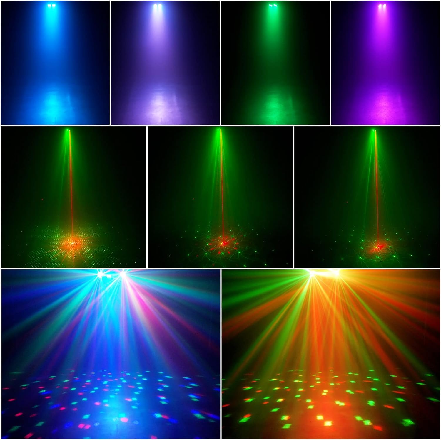 5-in-1 Disco Party Lichtständer/Disco Ball/Par Licht/Schwarzlicht Strobe Effekte/Fernbedienung/Tonaktiviert für Musik Show Konzert Dekoration