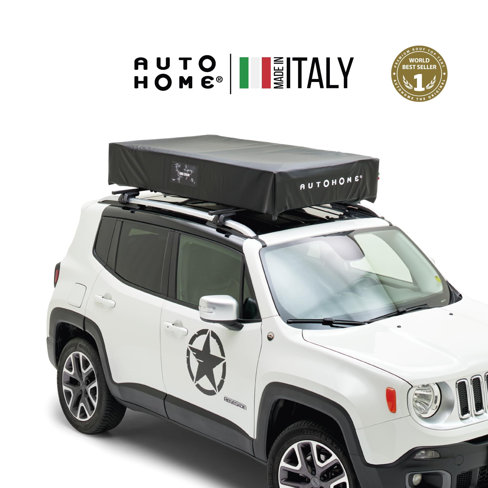 Tenda da Tetto Auto ANOMALY 1.0 – Ampia e Resistente, Impermeabile e Traspirante – Ideale per Campeggio con Materasso Incluso, Zanzariere Oscuranti e Tendalino – Made in Italy