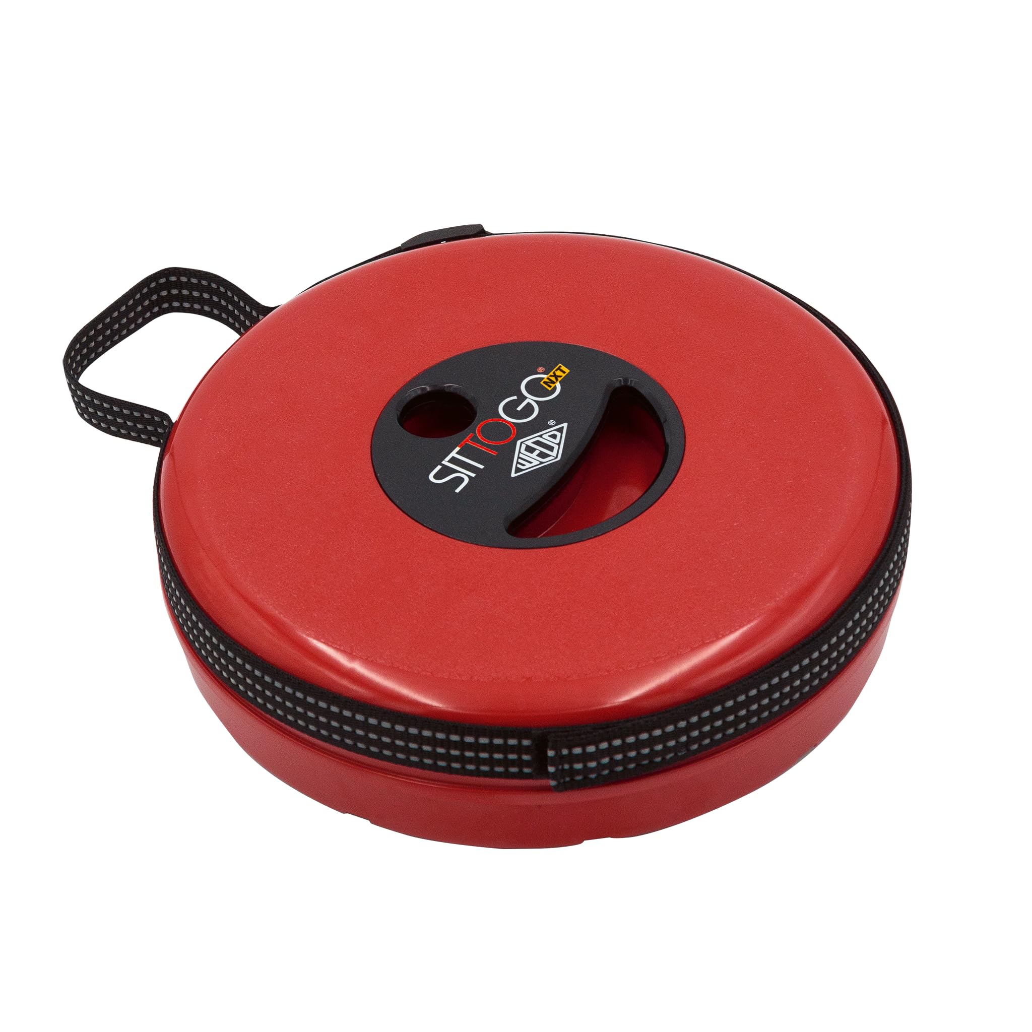 Wedo SITTOGO NXT PP taboret teleskopowy kempingowy, certyfikat TÜV i GS, ulepszona trzecia generacja, waga 1,06 kg, nośność 150 kg, kolor czerwony