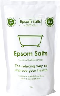 Epsom Salts (Medical Grade) 1kg Resealable Pack - Free Next Day Delivery