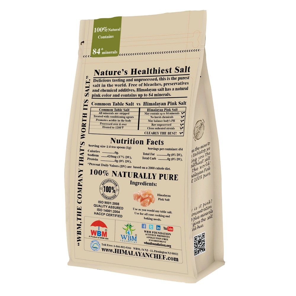 Himalayan Chef Pink Himalayan Salt, Fine Grain - 2 lbs Bag : Everything Else