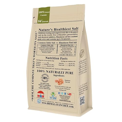 Miniatura 36 de Himalayan Chef - Sal rosa del Himalaya, grano extrafino, bolsa de 20 libras