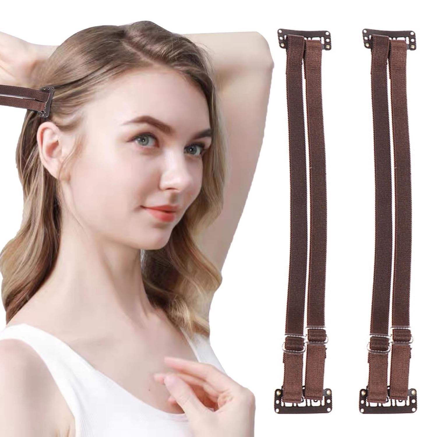 KESI ORNAMENTS Facelift Bands with Clips,Eyebrows and Eyes Lift Clip Kit,Face Lift Stretching Strap Face Lifting Patch,Invisible Facelift Patch Straps Elastic Band Adjustable Rubber for Hair Set,1Pcs-image-26