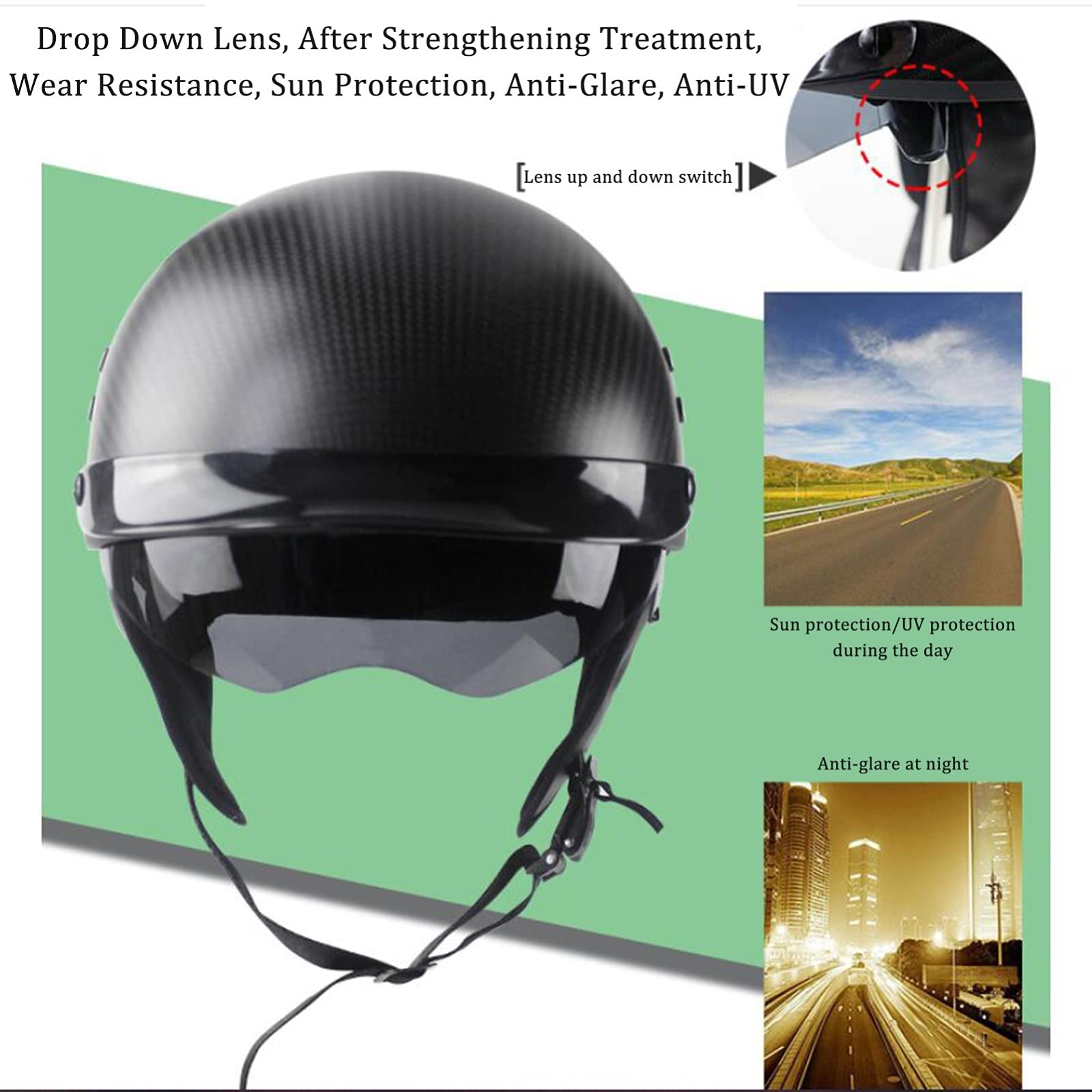 Casco Moto Stile Giapponese Retrò - Leggero E Sicuro Per Uomo E Donna - Certificato ECE - Foto 12