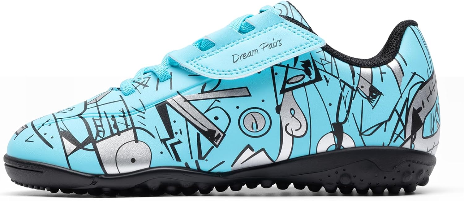 DREAM PAIRS Boys Girls Indoor Turf Soccer Cleats Lace Up Athletic Youth Futsal Football Casual Shoes for Little/Big Kid - Image 7