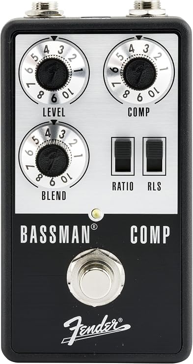 Fender Bassman Analog Bass Compressor Pedal, Blend Control, True Bypass