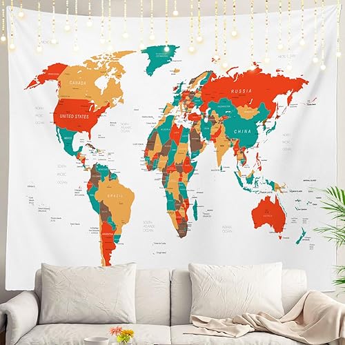 Miniatura 79 de Shrahala Tapiz de pared de acuarela desgastado, elegante pintura para colgar en la pared, tapiz grande decorativo de fibra de poliéster, dobladillo