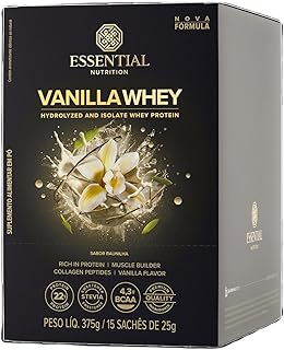 Vanilla Whey 25g Essential Nutrition 15 Sachês