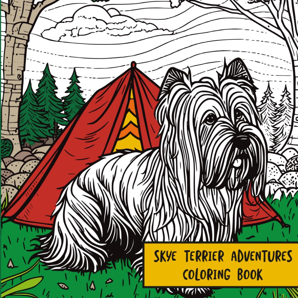 Skye Terrier Adventures: Coloring Book