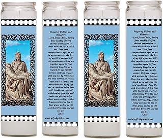 Prayer of Widows and Widowers Set of Two or 4 Candles Veladoras Set de 2 o 4 (4)