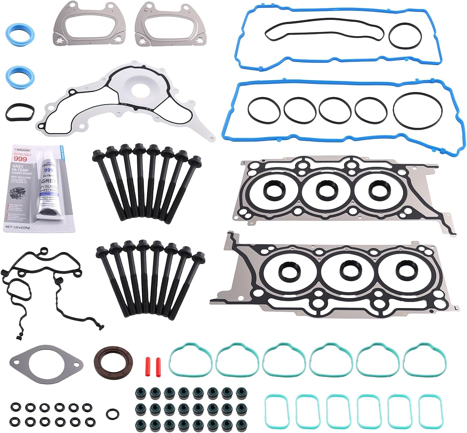 maXpeedingrods HS26541PT Head Gasket Bolts Set Kit for Chrysler 200 300 Town& Country 2011-2020, for Dodge Avenger Challenger Charger 2011-2020, for Ram C/V 1500 2012-2019 3.6L V6