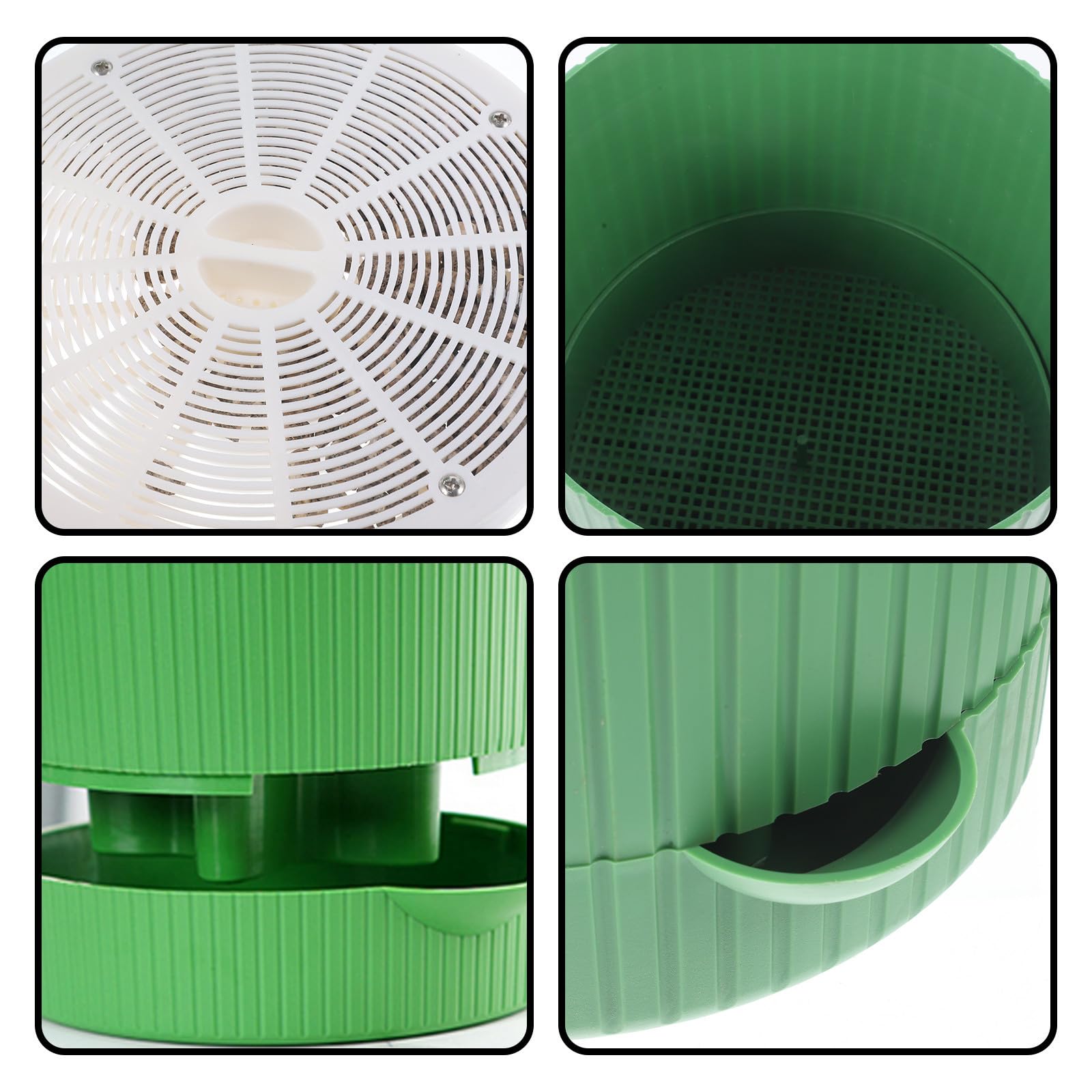 Toyvian Kit de Culture de Germes de Haricots Vert Réutilisable en PP Plateau Respirant pour Maison et Jardin, Équipement de Germination Pratique 1 Set