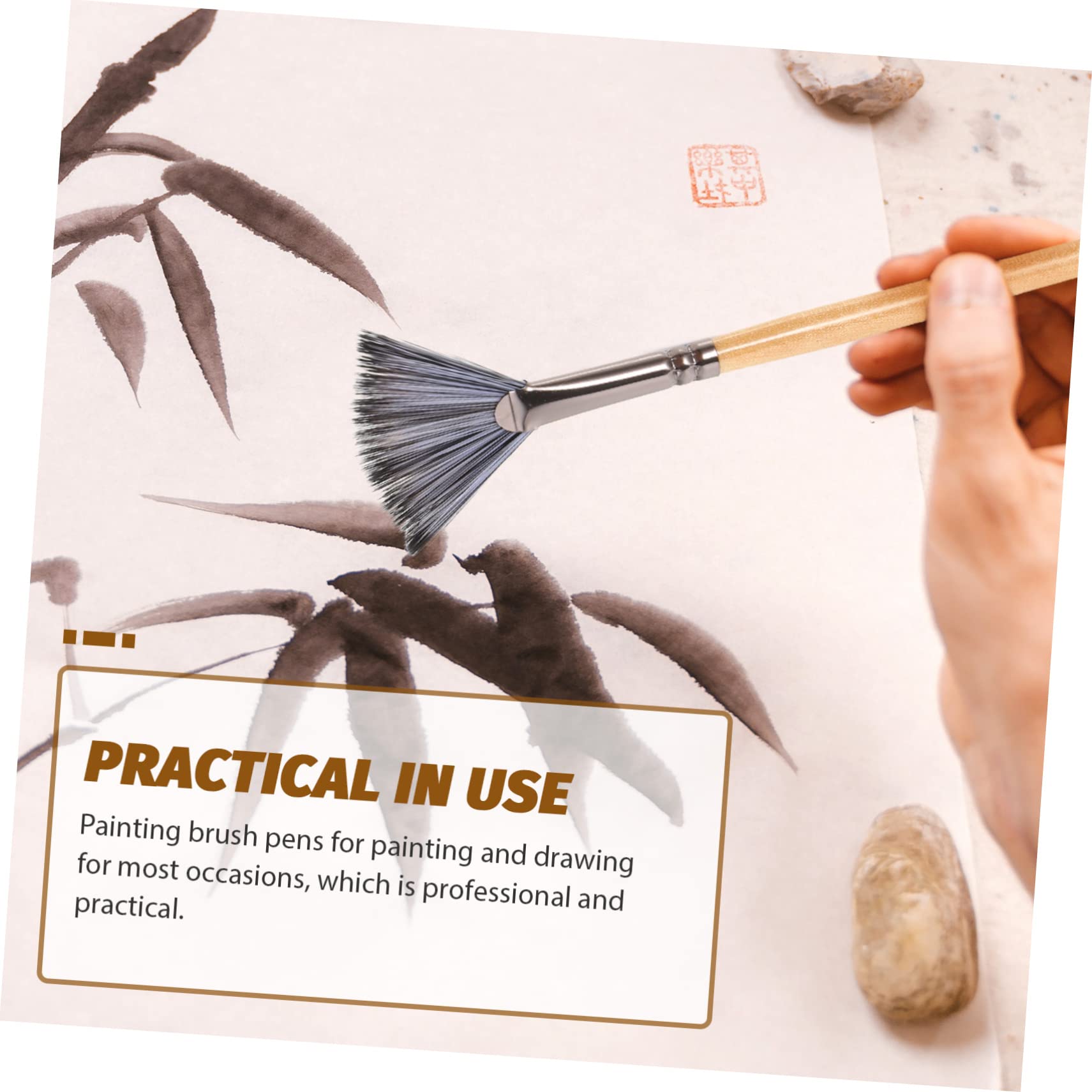PLAFOPE Set de Pinceaux D’Artiste et Bois en Nylon Lot de 24 Polyvalents pour Détail et Création Artistique pour Aquarelle, Peinture Acrylique et Huile