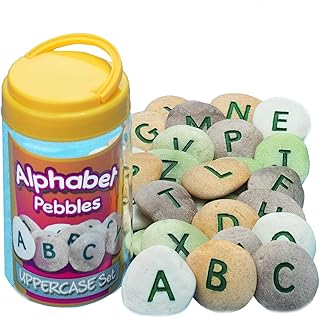 Yellow Door YUS1009 Uppercase Alphabet Pebble (Pack of 26)