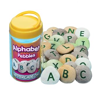 Yellow Door YUS1009 Uppercase Alphabet Pebble Pack of 26
