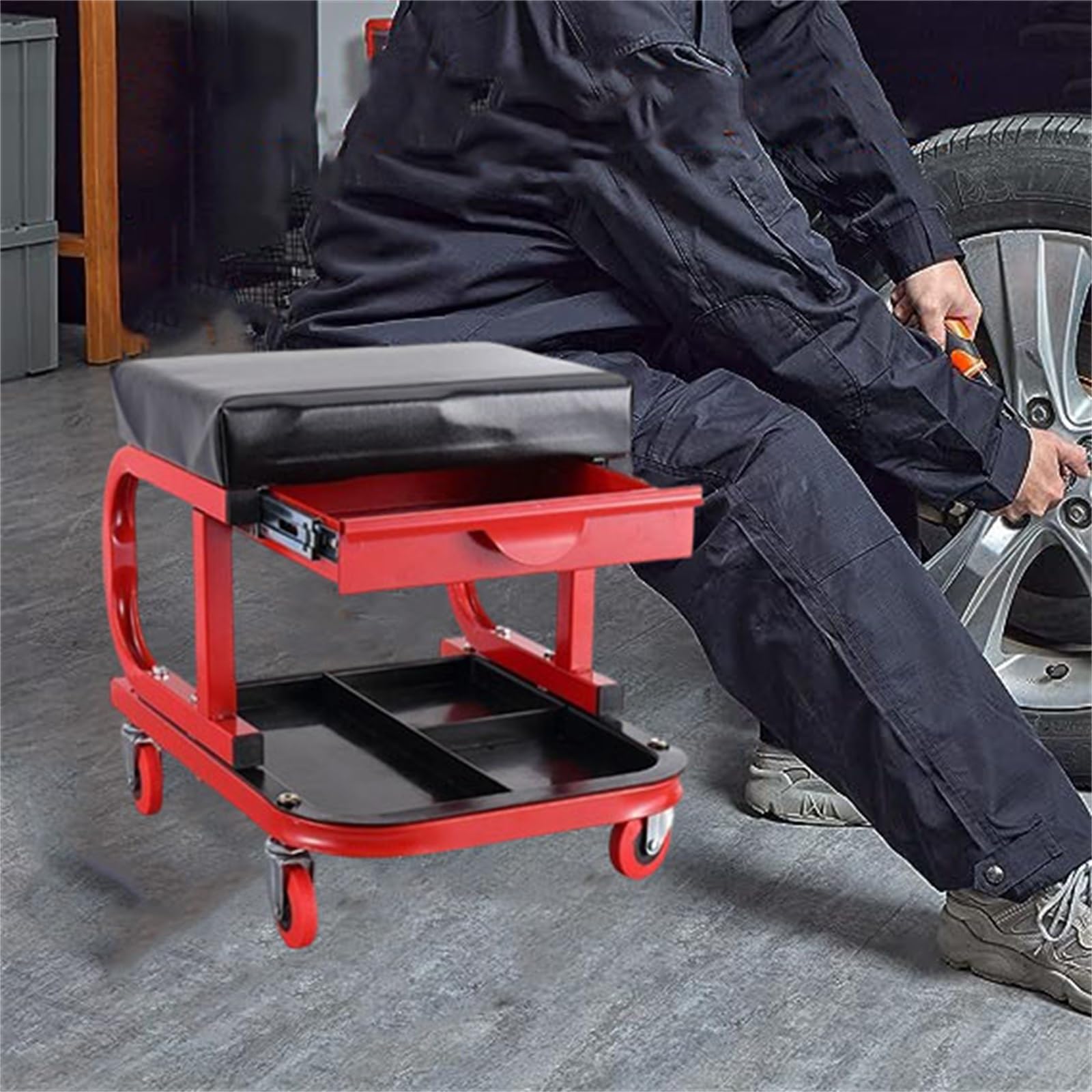 Car Seat Dolly Sunex 8507 Creeper Seat - Mobile Workshop Stool