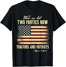 Traitors And Patriots Trump 2024 Republican Conservative T-Shirt