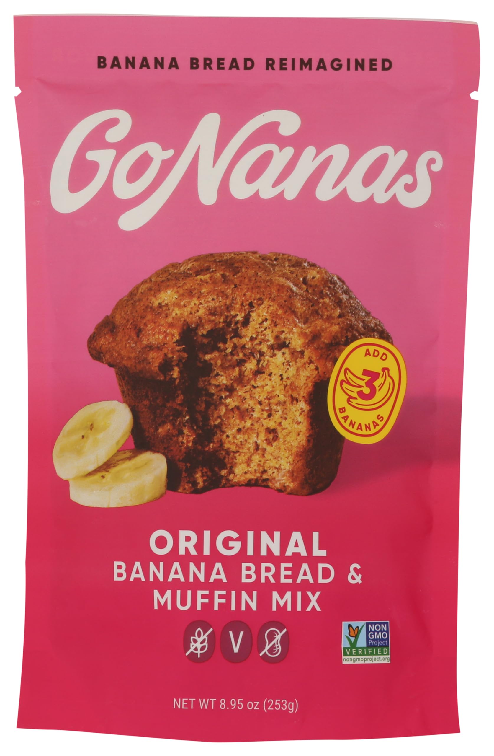 Amazon.com : Go Nanas, Mix Banana Bread Original, 8.95 Ounce