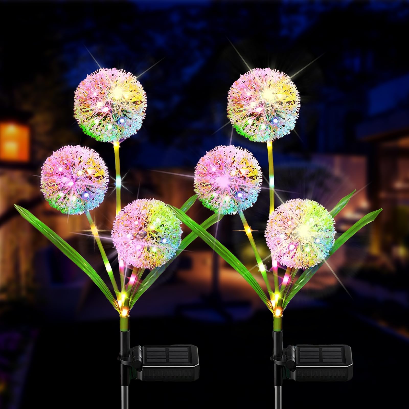Outdoor Solar Lights, Garden Decorative Lights, (2pcs) Upgraded 45pcs