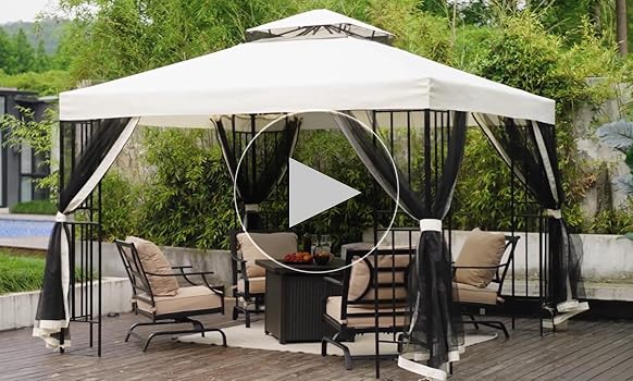 Amazon.com : Yangming Gazebo 10X10 ft Outdoor Gazebos
