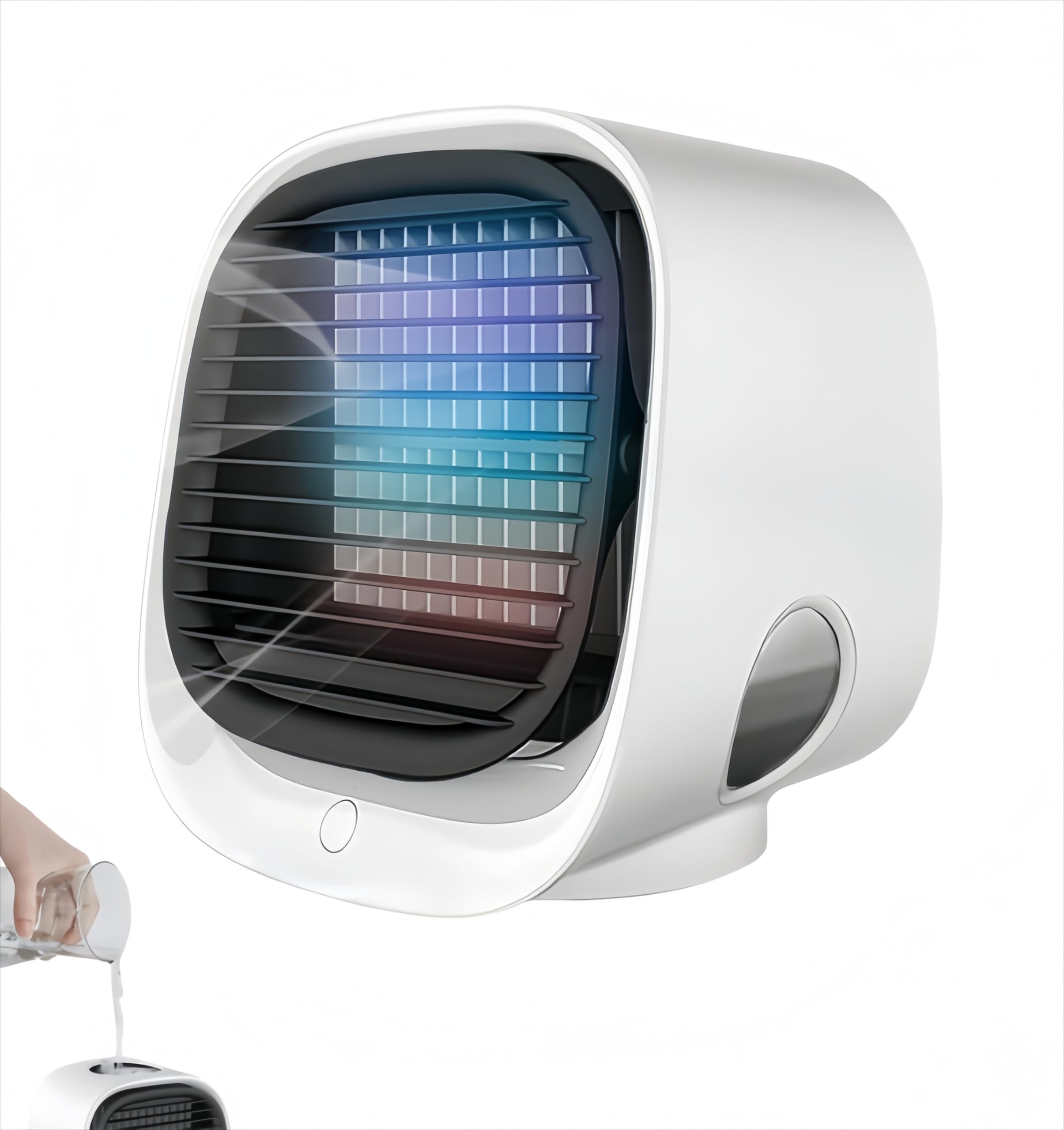 Aira Breeze Luftkühler, Air Breeze Klimaanlage,Airabreeze Kleine Klimaanlage für Zimmer,USB-betriebener Klimagerät für Familie (Weiß)