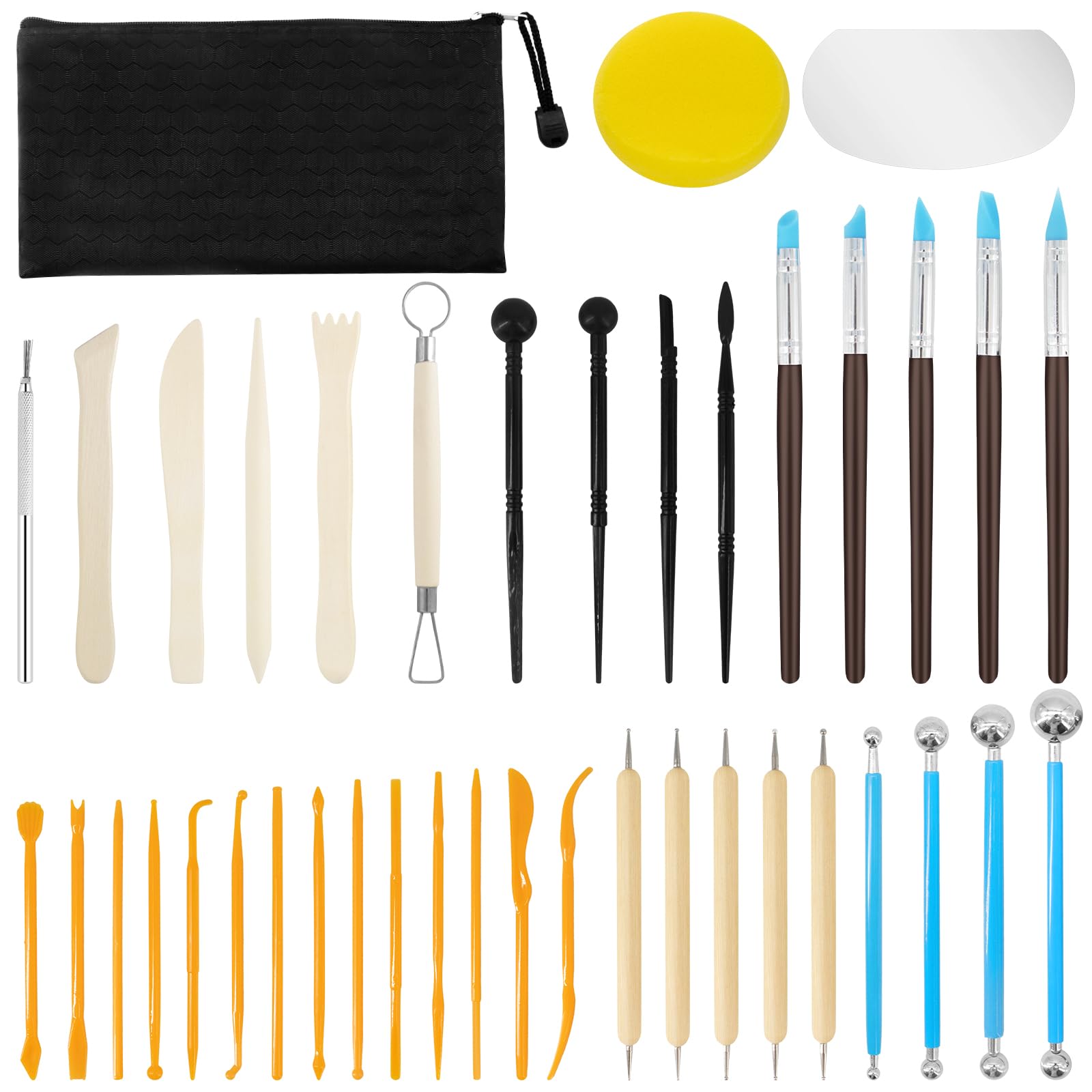 Kit básico de herramientas de cerámica (8 piezas)