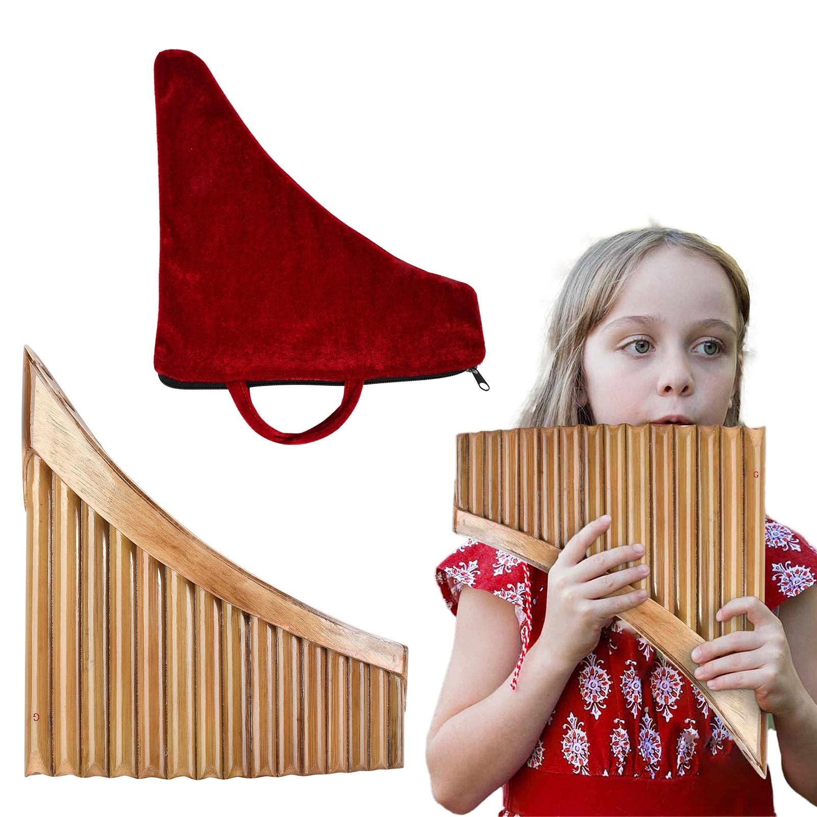 Flûte à pan en Bambou à 15 Tubes - Clé en Sol - Musique Traditionnel Chinois - Musique Traditionnel - Flûte à Main Gauche/Droite - Instrument à Vent en Bois | Chinois - Musique Traditionnel - Flûte à Main Gauche/Droite - Instrument à Vent en Bois