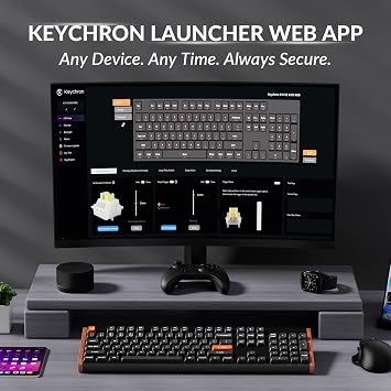 Keychron K10 HE 100% Wireless Hall Effect Keyboard, Silent Banana Switch