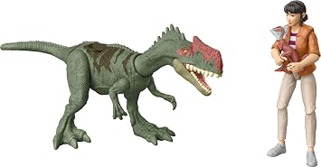 Mattel Jurassic World Chaos Theory Storypack, Human & Dinosaur Action Figure Rescue Pack, 3.75-inch Scale Yaz & Monolophosaurus & 2 Accessories