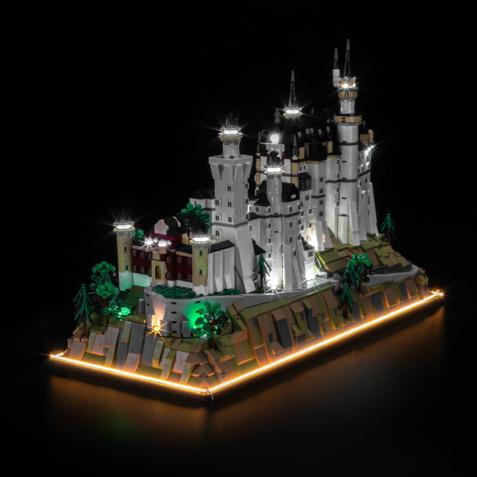 Set di luci a LED compatibile con Lego 21063 Neuschwanstein Castle, interruttore touch dimmer, illuminazione decorativa per giocattolo