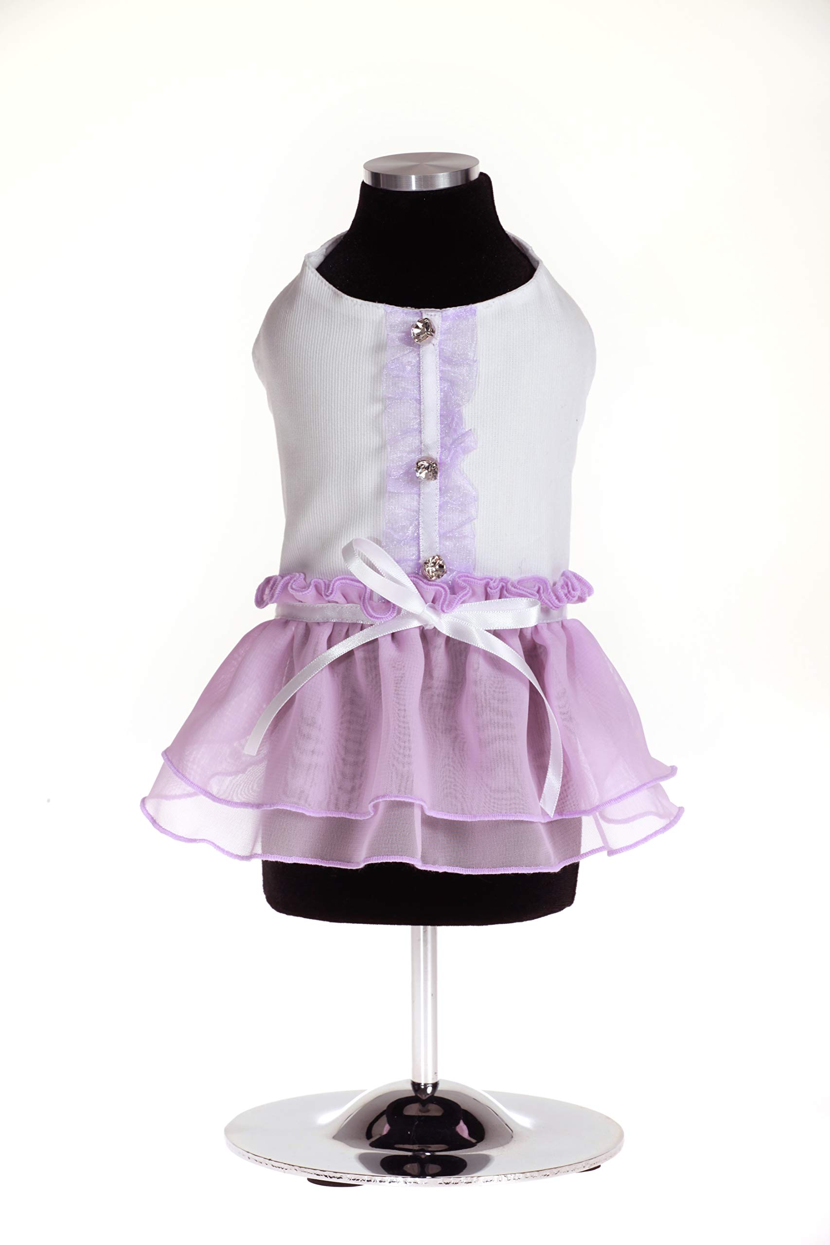 Robe Selene lilas en mousseline XS : finie la tenue de soirée inconfortable