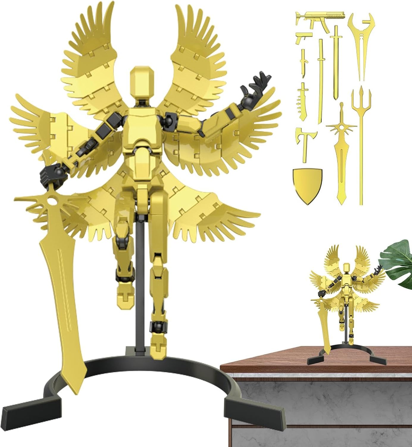 Fun Assembly Robot, Unique for Kids, 3D Character Model, Artistic Robot Figure, Toy Robot for Boys, Creative Building Toy, Movable Parts Figure