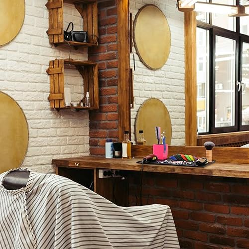 Miniatura 8 de Segbeauty - Tapete negro para barbería, 17.7 x 11.8 pulgadas, tapete de herramientas de peluquería, material antideslizante de PVC flexible para