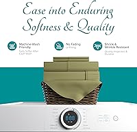 Vista 37 de Carressa Linen Sábana bajera ajustable 100% algodón tamaño King – Sábana bajera de 800 hilos King de algodón, lujosamente suave, refrescante