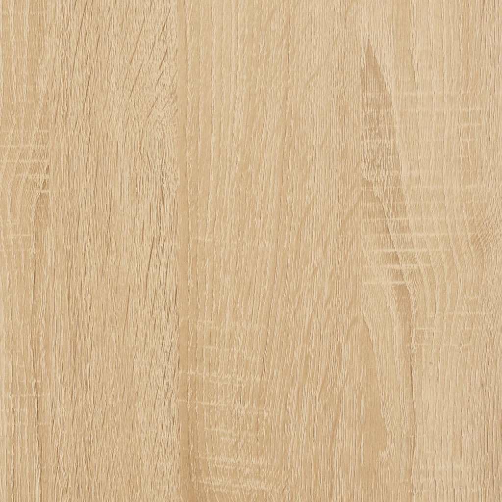 Szafka panelowa dąb Sonoma 84,5 x 38 x 48 cm, materiał drewnopochodny do przechowywania płyt gramofonowych, z miejscem do przechowywania i stabilnym blatem górnym, szafka winylowa jako szafka