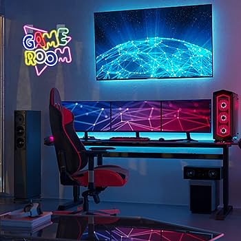 Amazon.co.jp: Gamerneon ゲームルーム 大型ネオンサイン 13.2