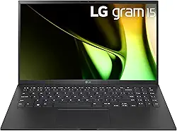 LG Notebook leve gram de 15 polegadas, edição Intel Evo - processador Intel Core Ultra 7, Windows 11 Home, 16 GB de RAM, SSD de 512 GB, preto