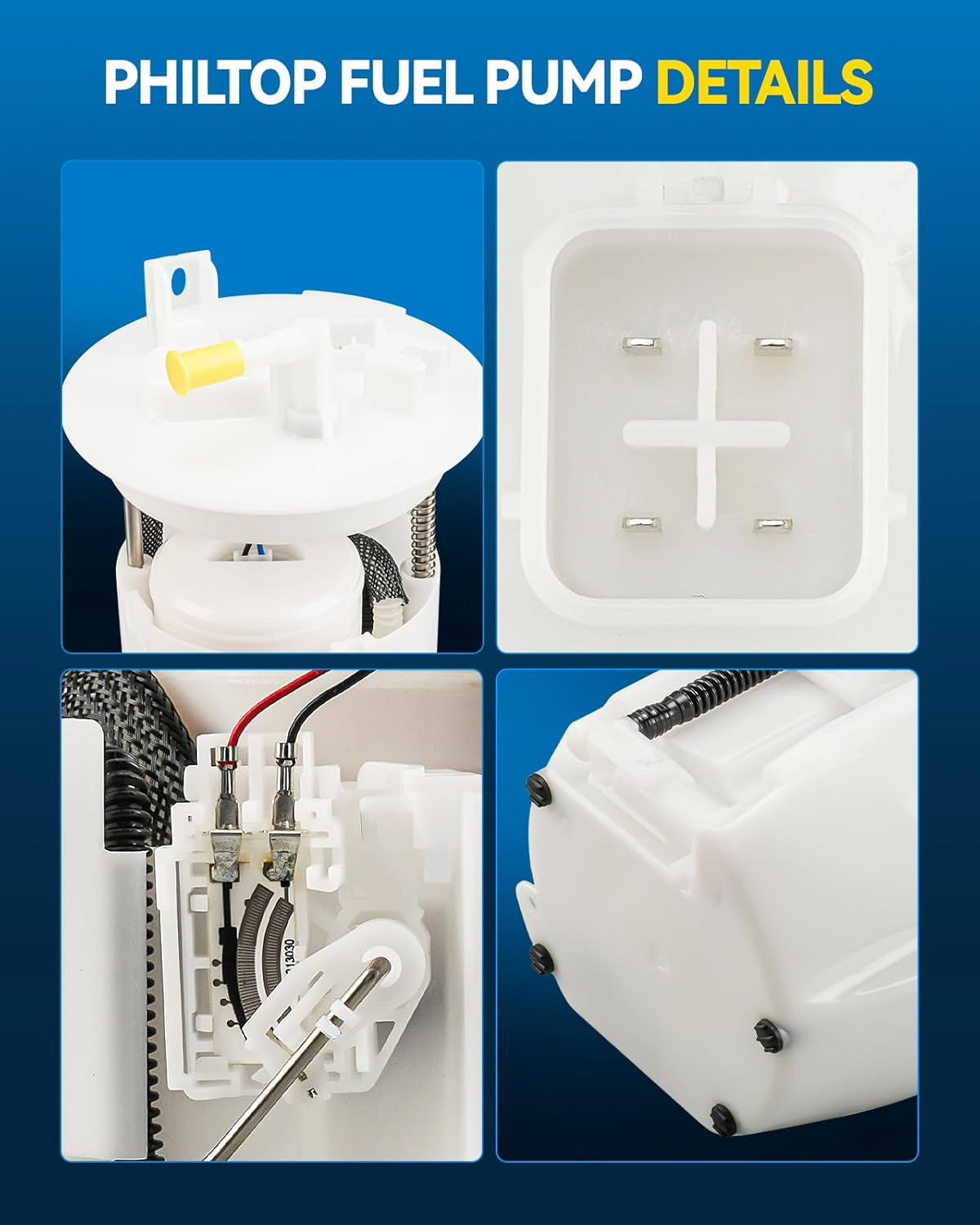 PHILTOP Electric Fuel Pump Assembly Fits for Mazda 6 2003 2004 L4 2.3L, FG1245