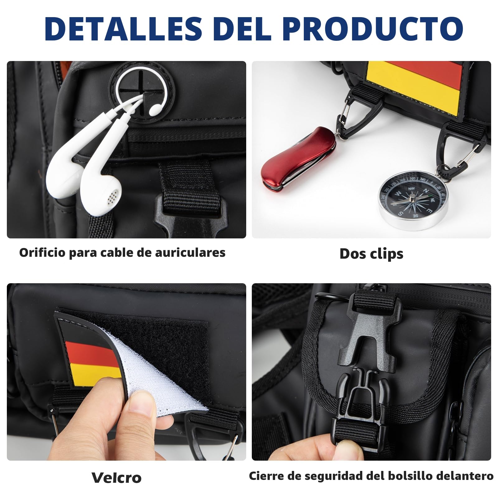 Jueachy Impermeable Chaleco Runing Mujer Hombre: Multifuncional Bolsa de pecho Chaleco Reflectante Runing Con Tirantes Ajustables Para Gimnasio Correr Entrenar