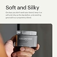 Vista 5 de MANSCAPED® Acondicionador UltraPremium para barba, suavizante sin enjuague con aceites nutritivos y antioxidantes, manteca de karité, eucalipto