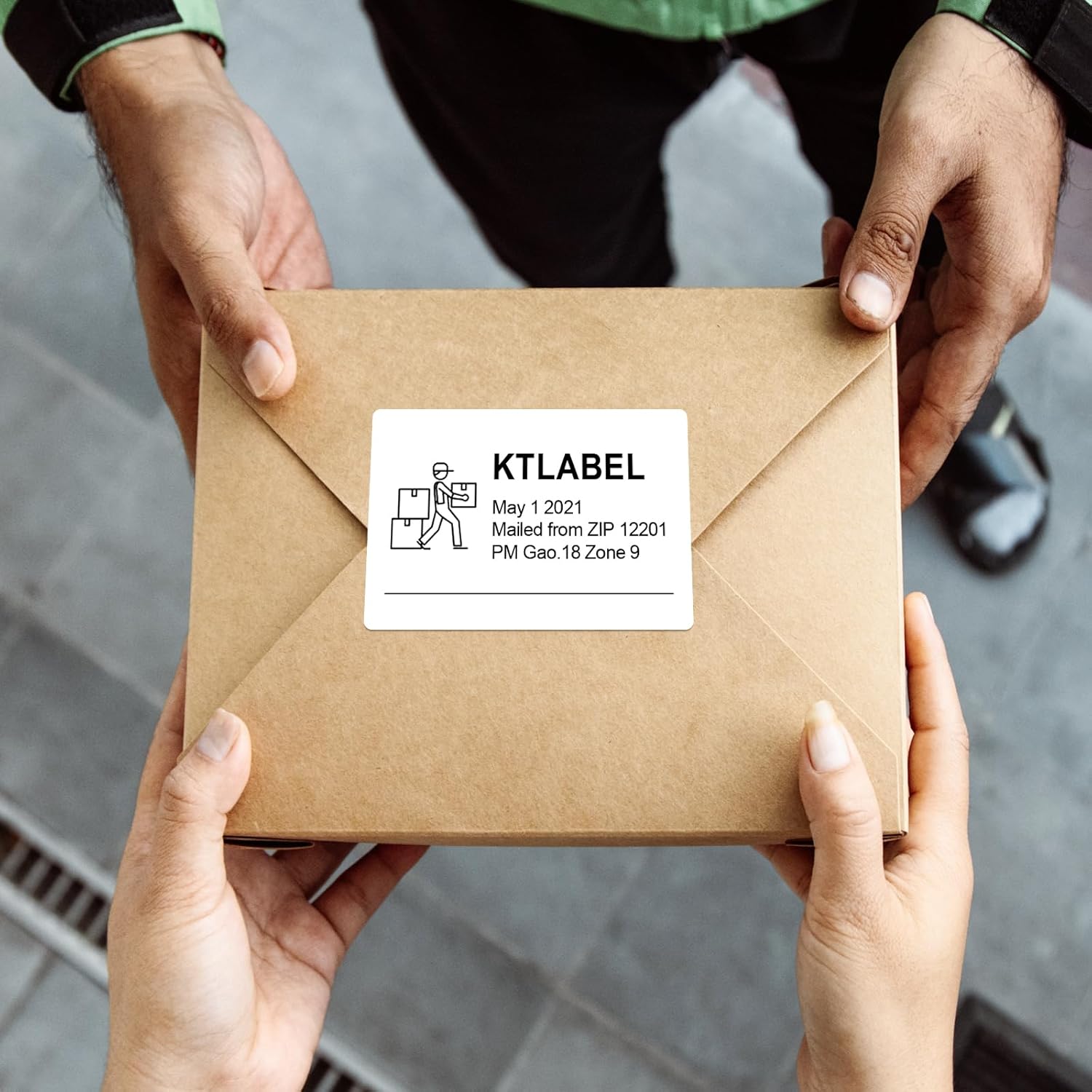 Kingtac 3-Proof 1" Core(8400 Labels/12 Rolls) 3" x 2" Direct Thermal Label (76mm x 51mm) Multipurpose Shipping Address Mailing Barcodes Labels Compatible for Zebra 2844 & Rollo Desktop Label Printer - Image 6