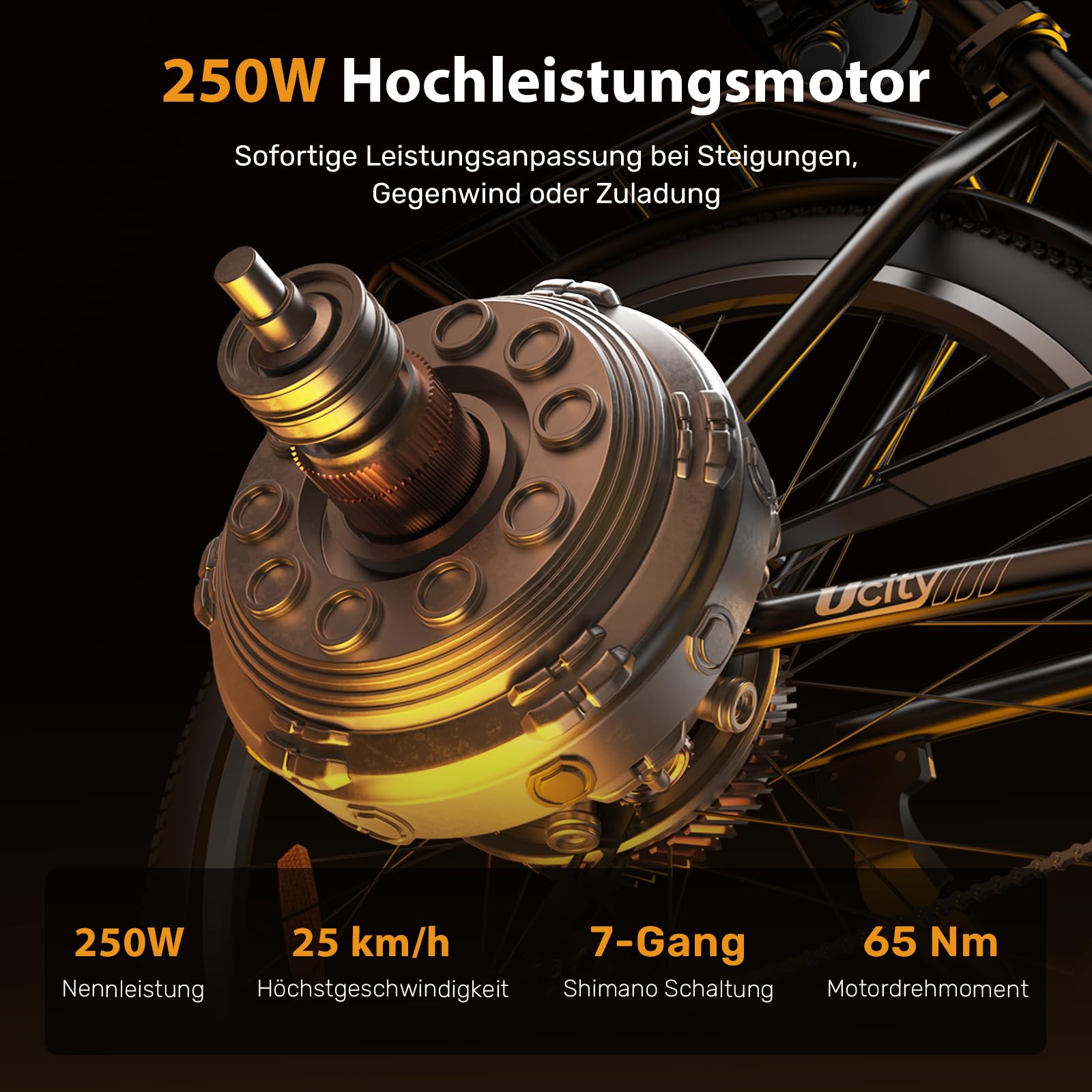 Finbike E Bike für Erwachsene, 7-Gang Elektrofahrräder mit Abnehmbar 7.8/13Ah Akku, 25 km/h,14/26 Zoll EBike für Herren Damen, Electric Bike mit Ablagen, Autolampen